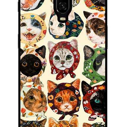 Cool Cat Oneplus 6T Glass Case