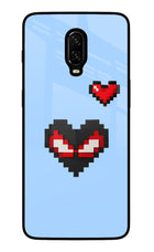 Peter Heart Oneplus 6T Glass Case