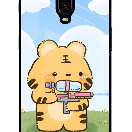 Tiger Treat Oneplus 6T Glass Case