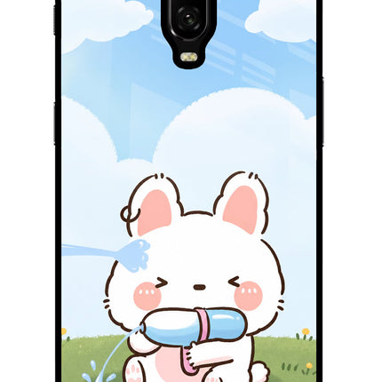 Bunny Treat Oneplus 6T Glass Case