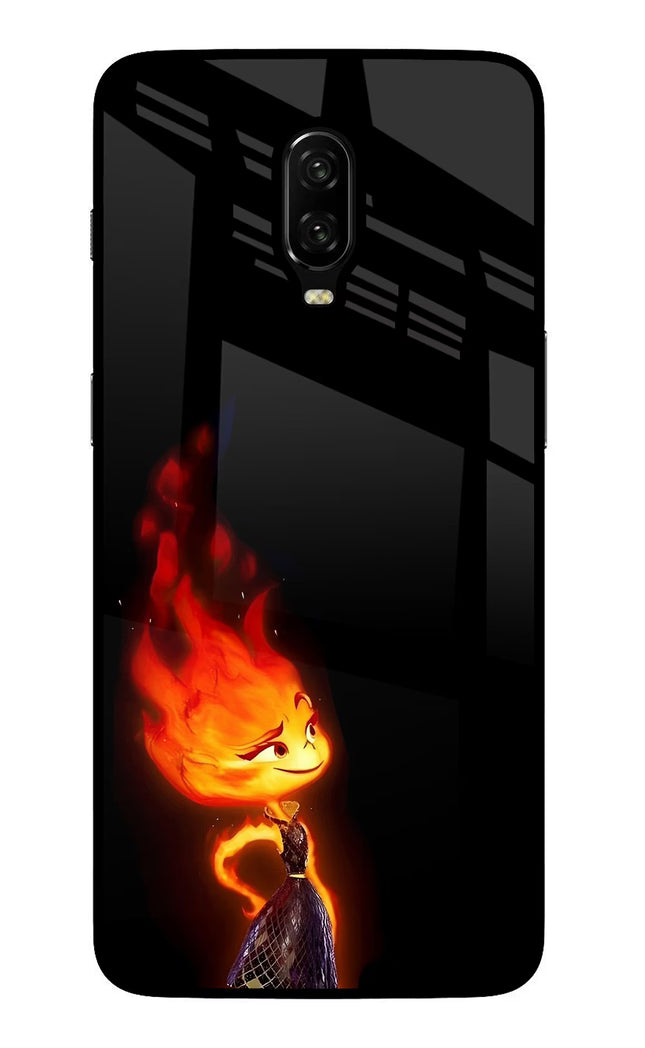 Ember Flame Oneplus 6T Glass Case