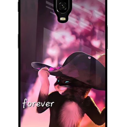 Forever Cat Oneplus 6T Glass Case