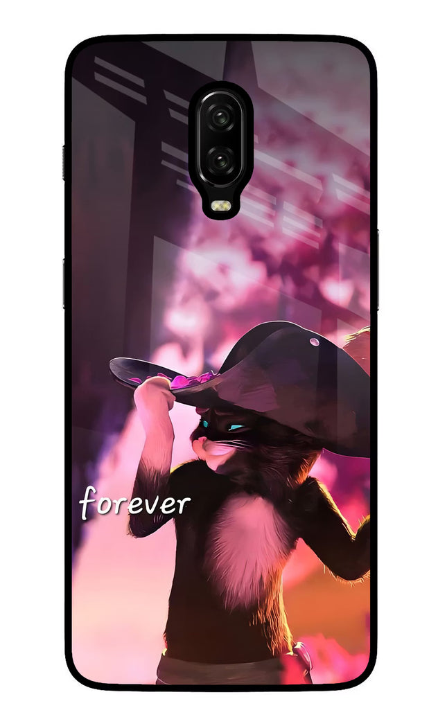 Forever Cat Oneplus 6T Glass Case