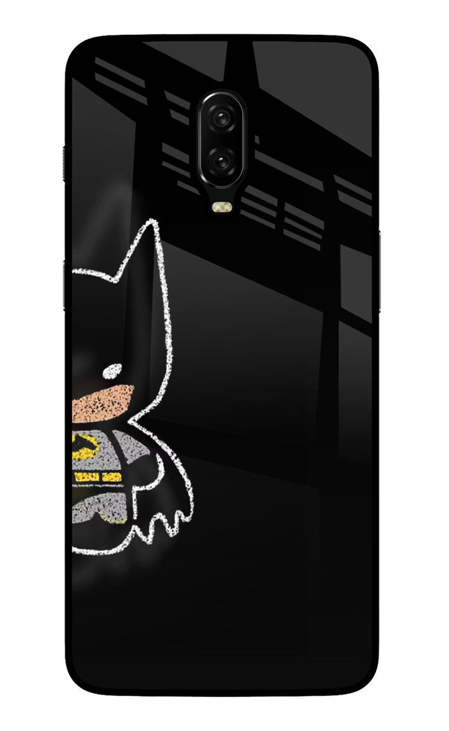 Bat Kitty Oneplus 6T Glass Case