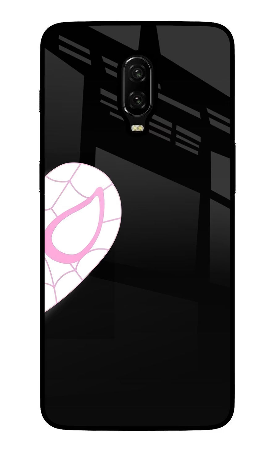 Gwen Mask Oneplus 6T Back Cover, Glass case