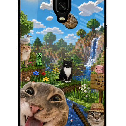Minecraft Cat Chaos Oneplus 6T Glass Case