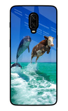 Dolphin vs Cow Oneplus 6T Glass Case