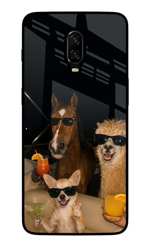 Party Squad Oneplus 6T Glass Case