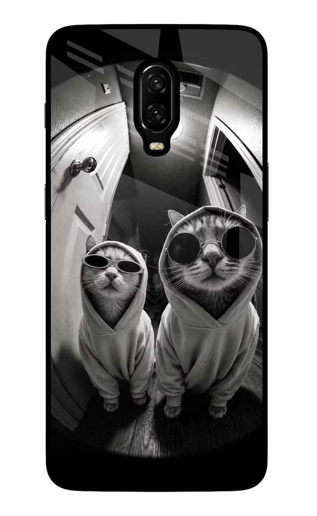Hood Cats Oneplus 6T Glass Case
