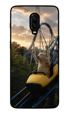 Rollercoaster Dog Oneplus 6T Glass Case