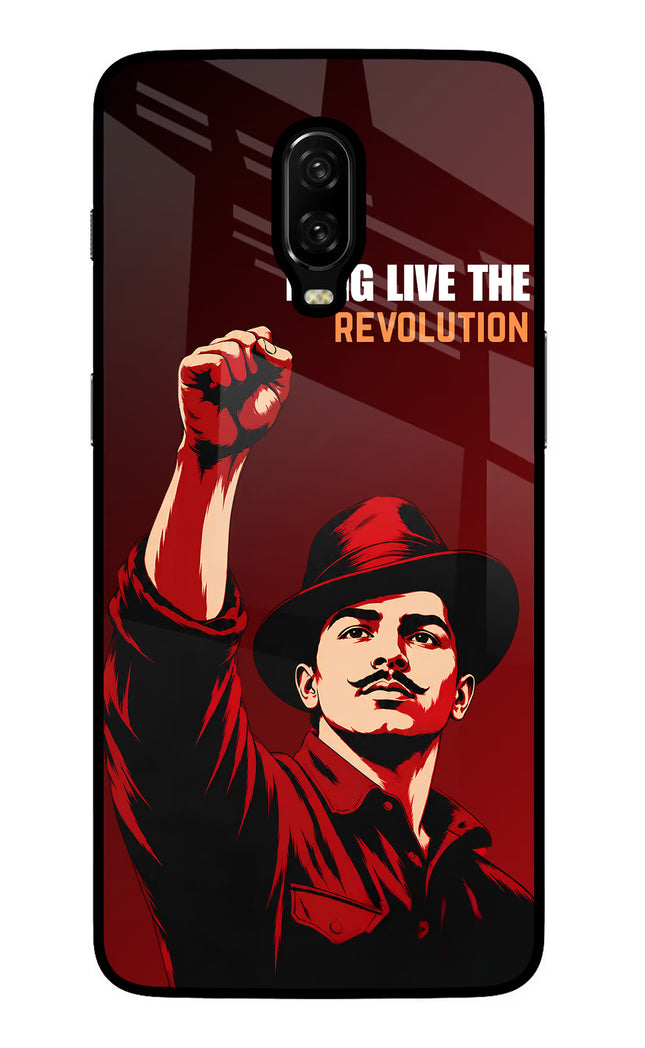 Bhagat Singh Revolution Oneplus 6T Glass Case