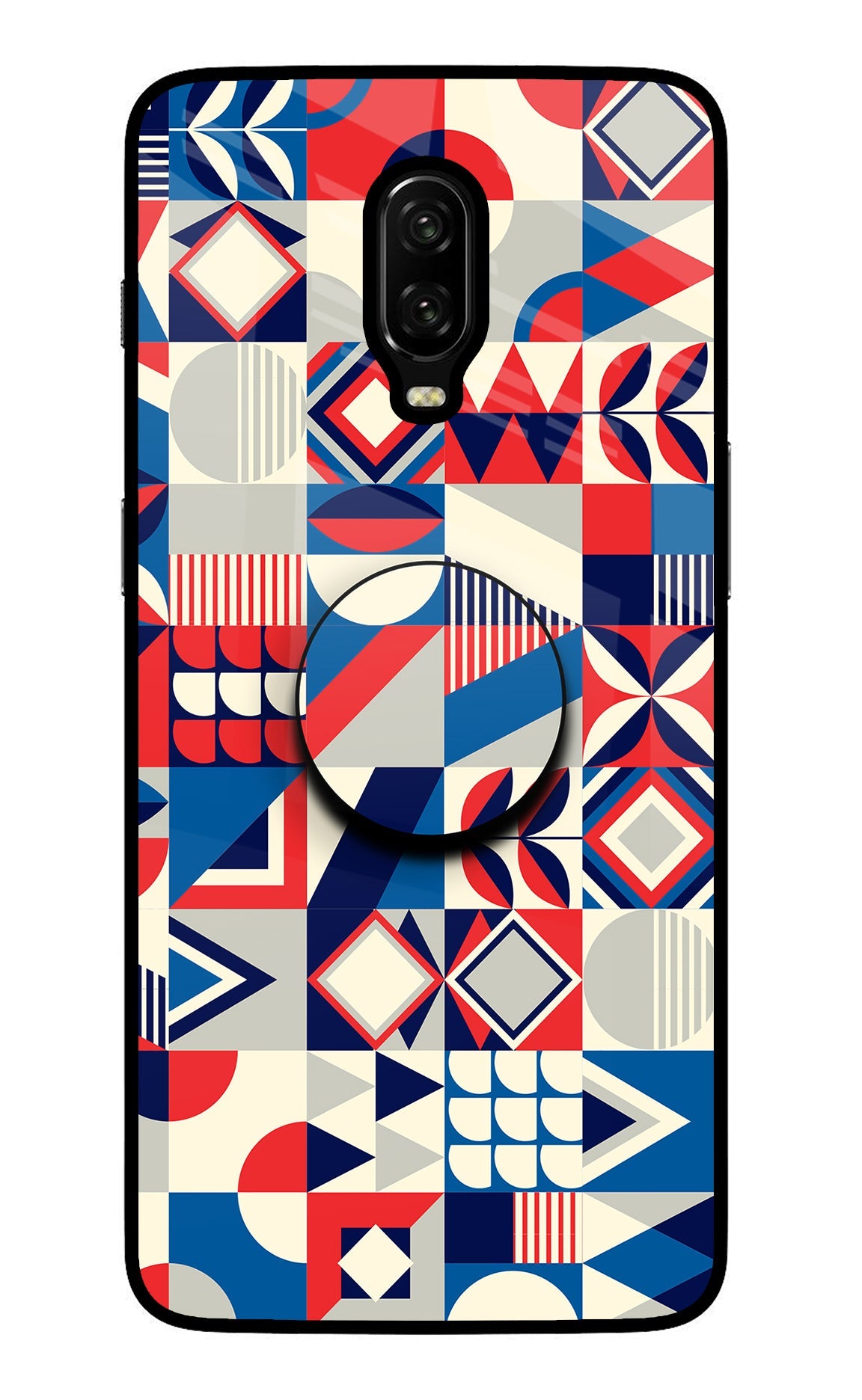 Colorful Pattern Oneplus 6T Glass Case