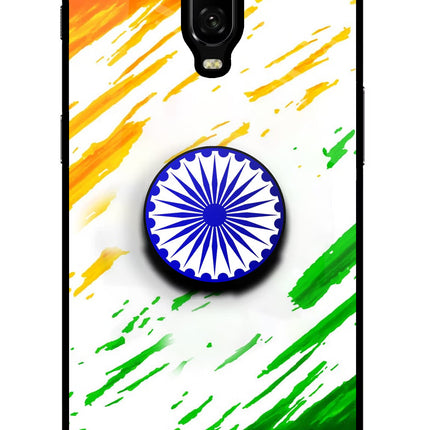 Indian Flag Ashoka Chakra Oneplus 6T Pop Case by Casekaro