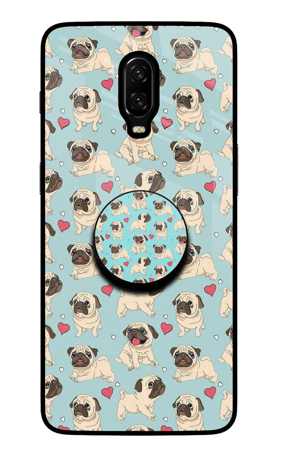 Pug Dog Oneplus 6T Pop Case, Glass case
