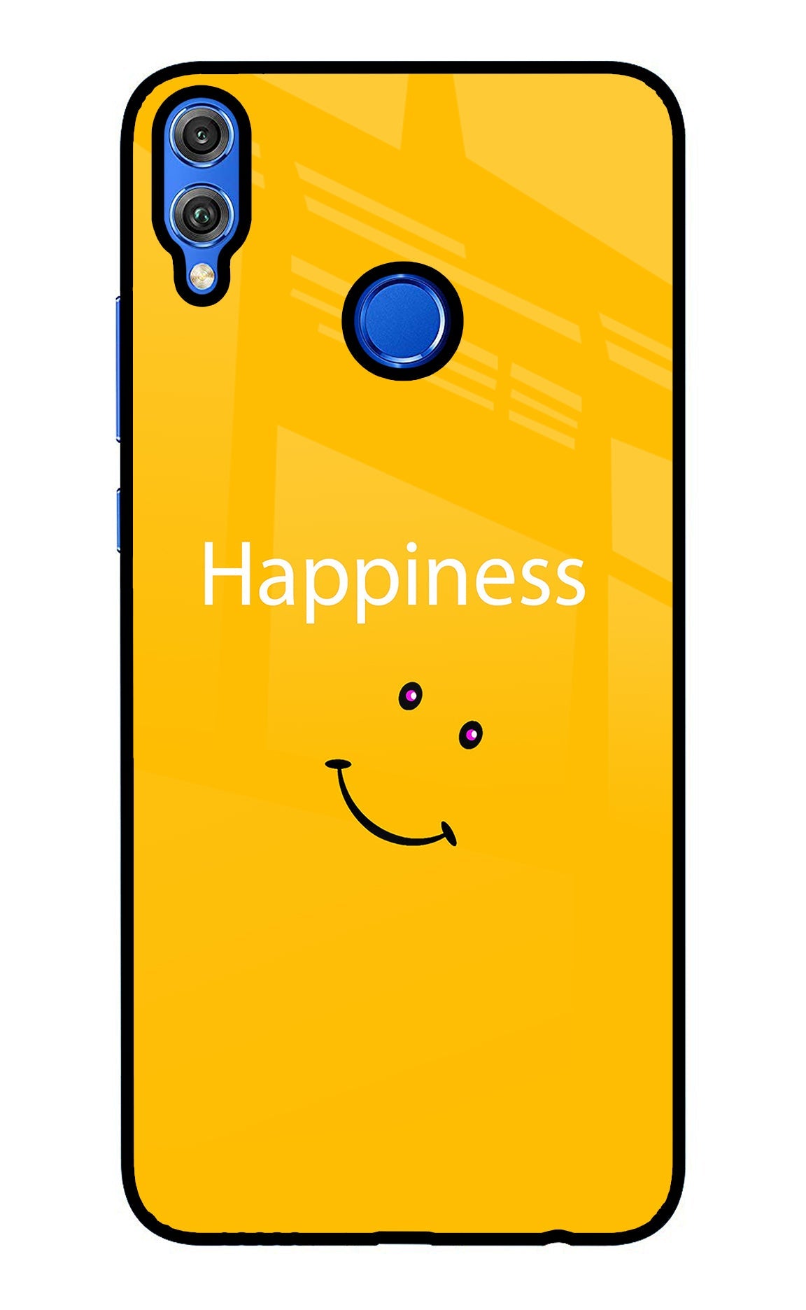 Happiness With Smiley Honor 8X Glass Case