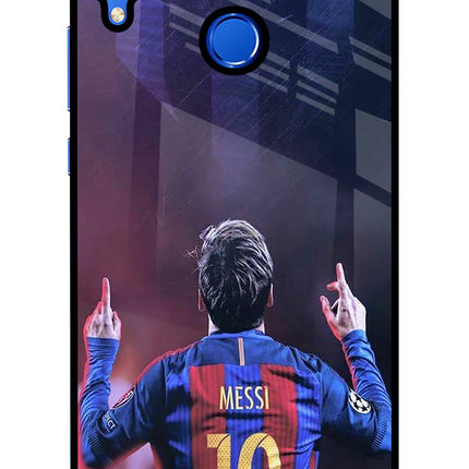 Messi Honor 8X Glass Case Back Cover by Casekaro