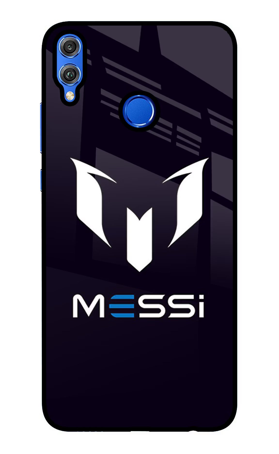 Messi Logo Honor 8X Glass Case Back Cover by Casekaro
