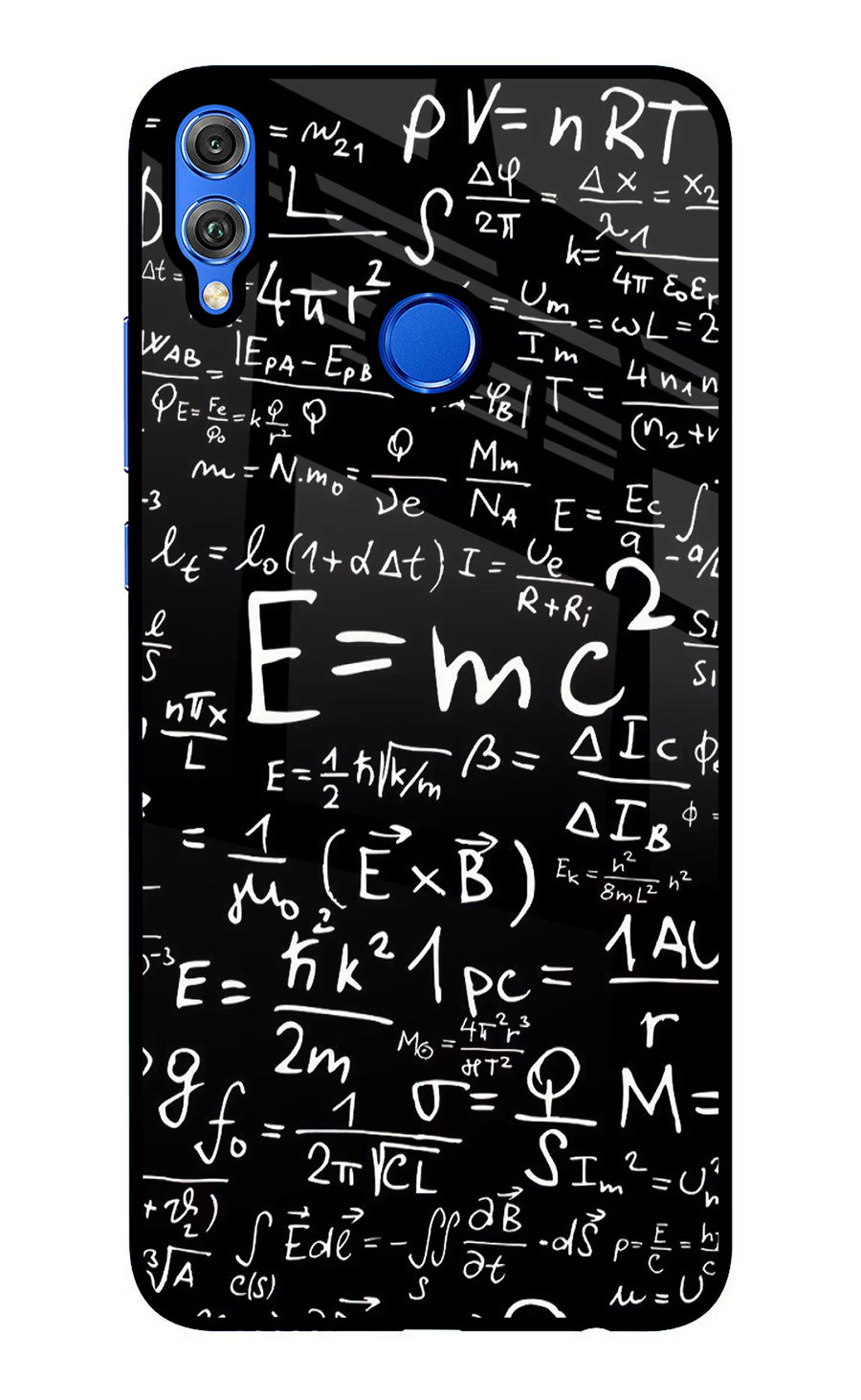 Physics Formula Honor 8X Back Cover, Glass case