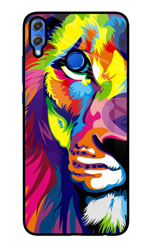 Lion Half Face Honor 8X Glass Case