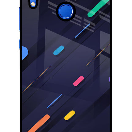 Abstract Design Honor 8X Glass Case Back Cover by Casekaro