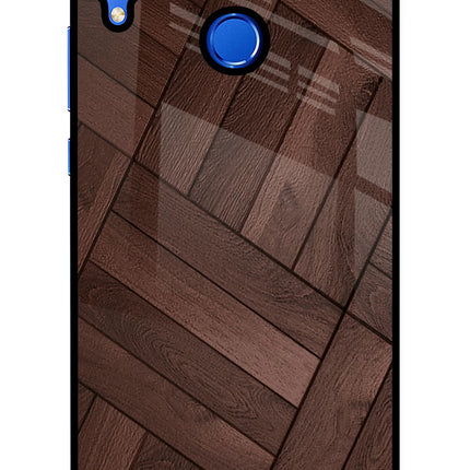 Wooden Texture Design Honor 8X Glass Case Back Cover by Casekaro