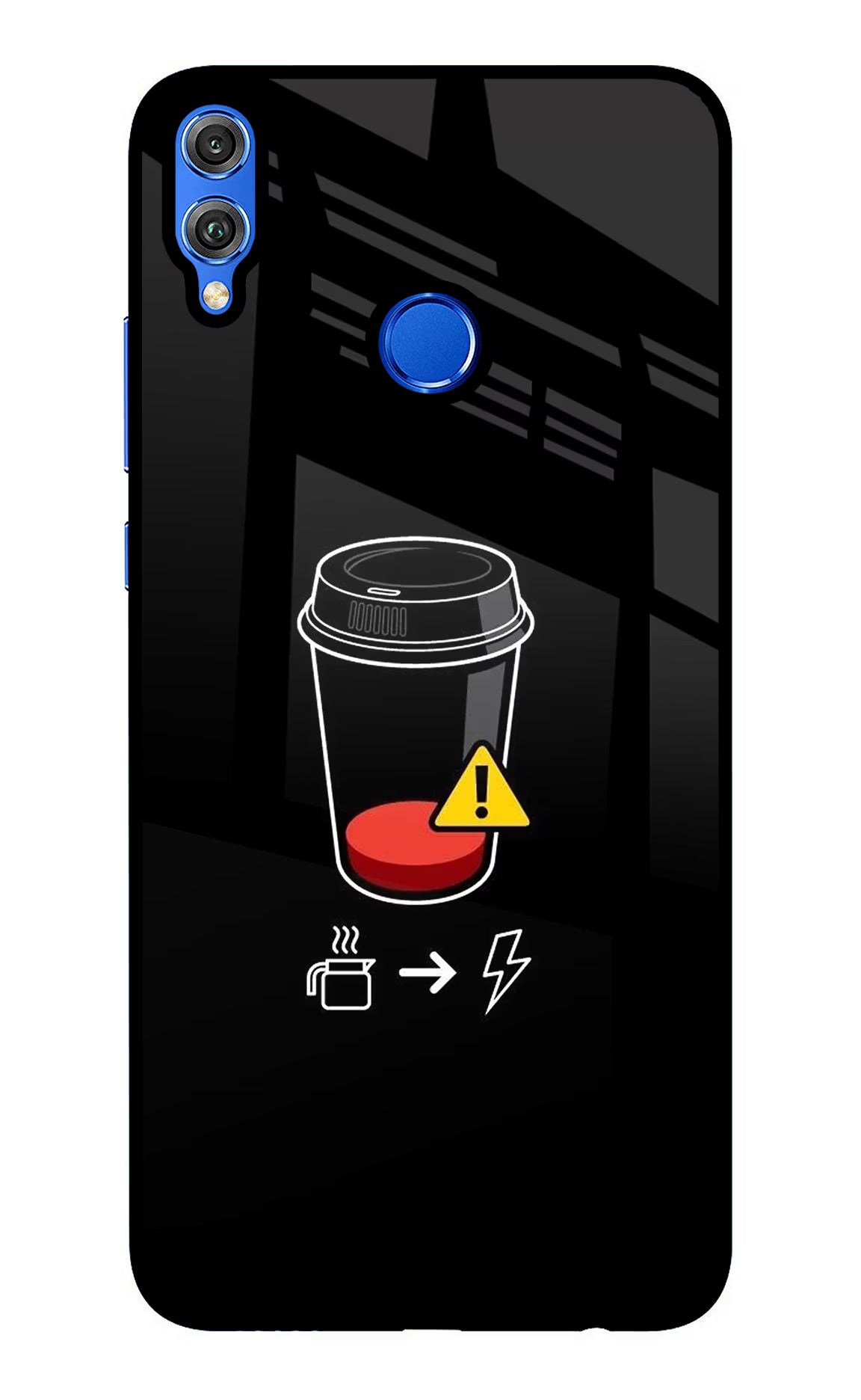 Coffee Honor 8X Glass Case Back Cover by Casekaro