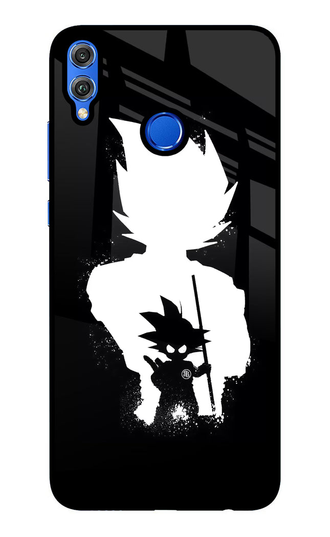 Goku Shadow Honor 8X Glass Case Back Cover by Casekaro