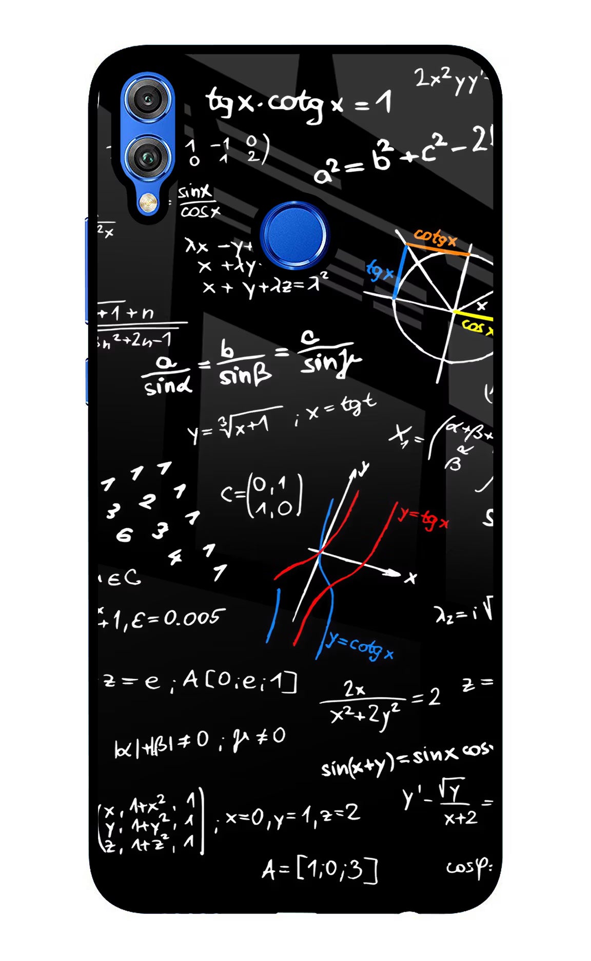 Mathematics Formula Honor 8X Glass Case Back Cover by Casekaro