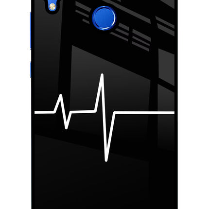 Heart Beats Honor 8X Glass Case Back Cover by Casekaro