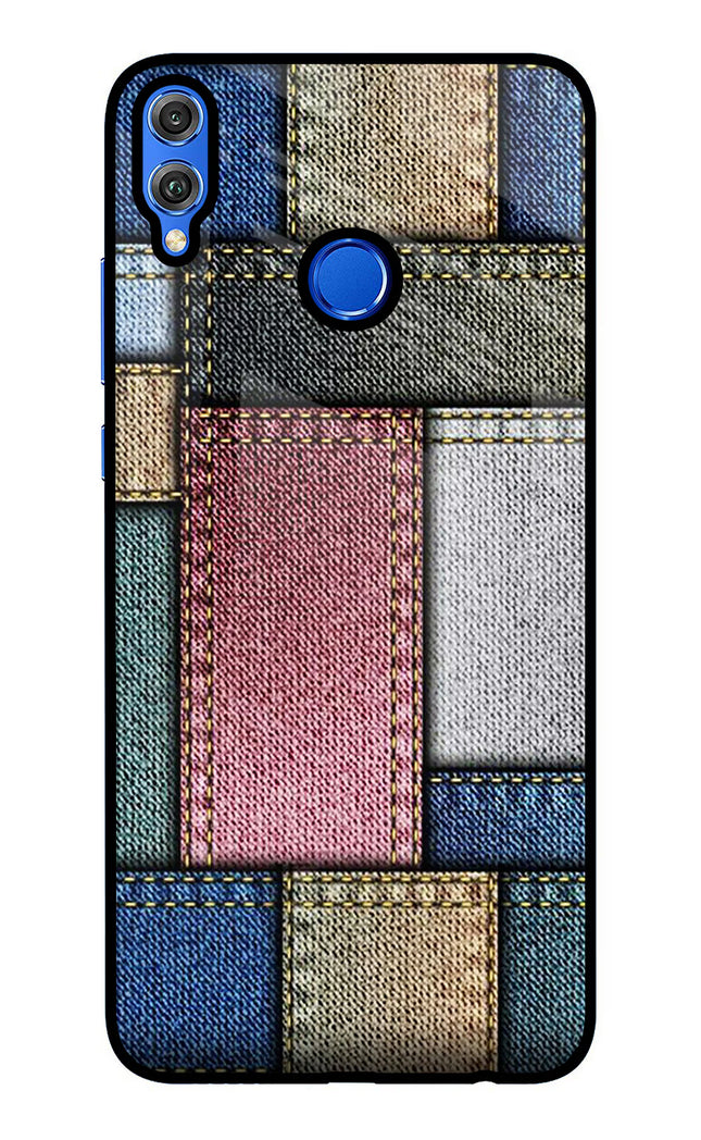 Multicolor Jeans Honor 8X Glass Case Back Cover by Casekaro