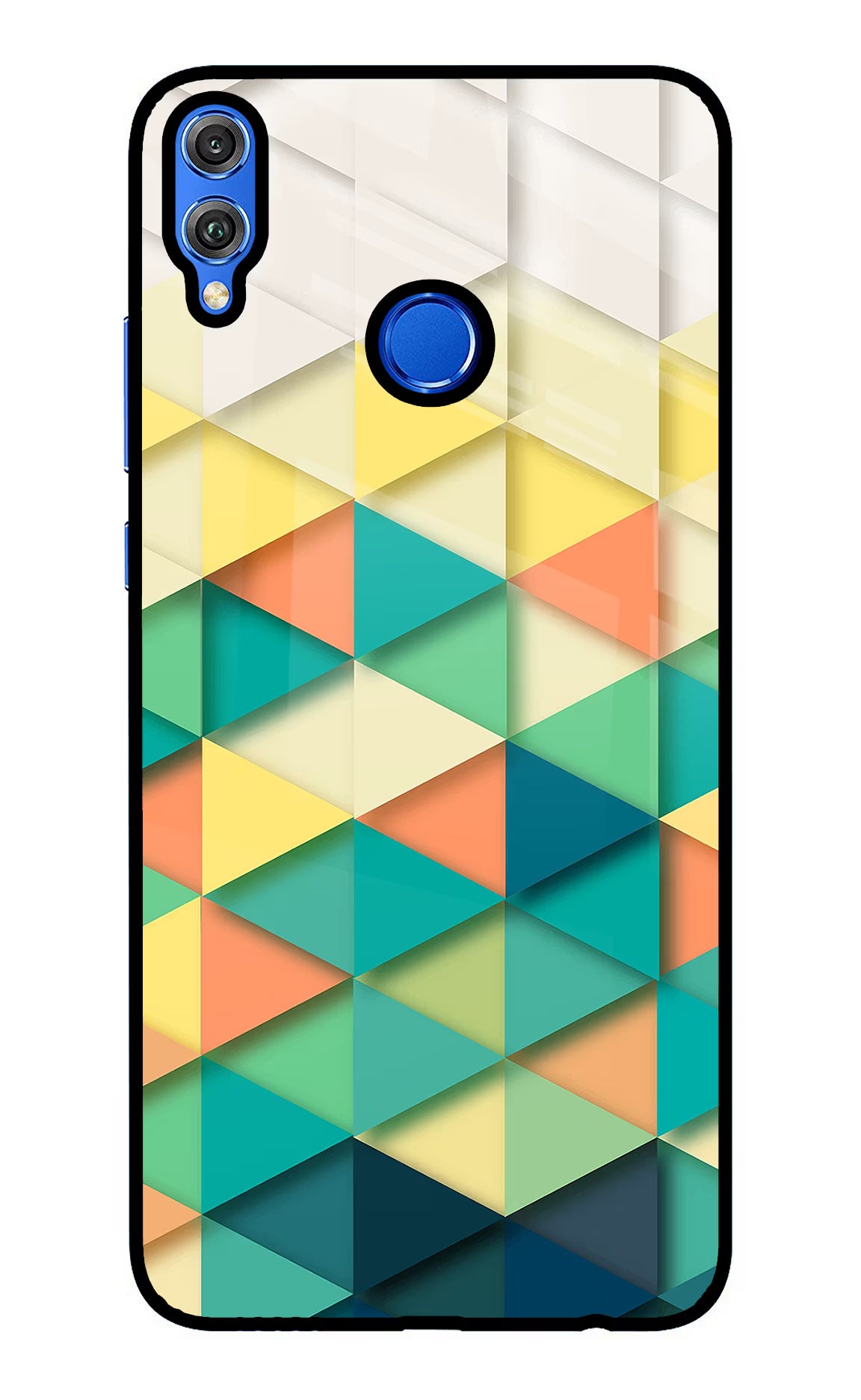 Abstract Honor 8X Glass Case Back Cover by Casekaro