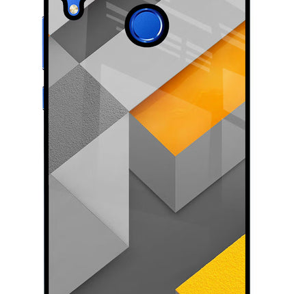 Abstract Honor 8X Glass Case Back Cover by Casekaro