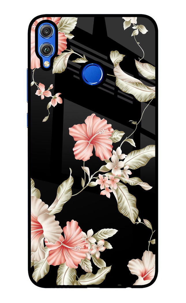 Flowers Honor 8X Glass Case Back Cover by Casekaro