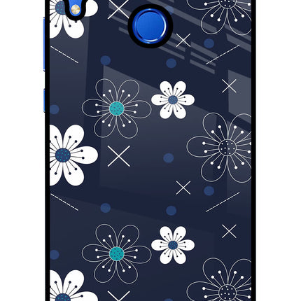 Flowers Honor 8X Glass Case Back Cover by Casekaro