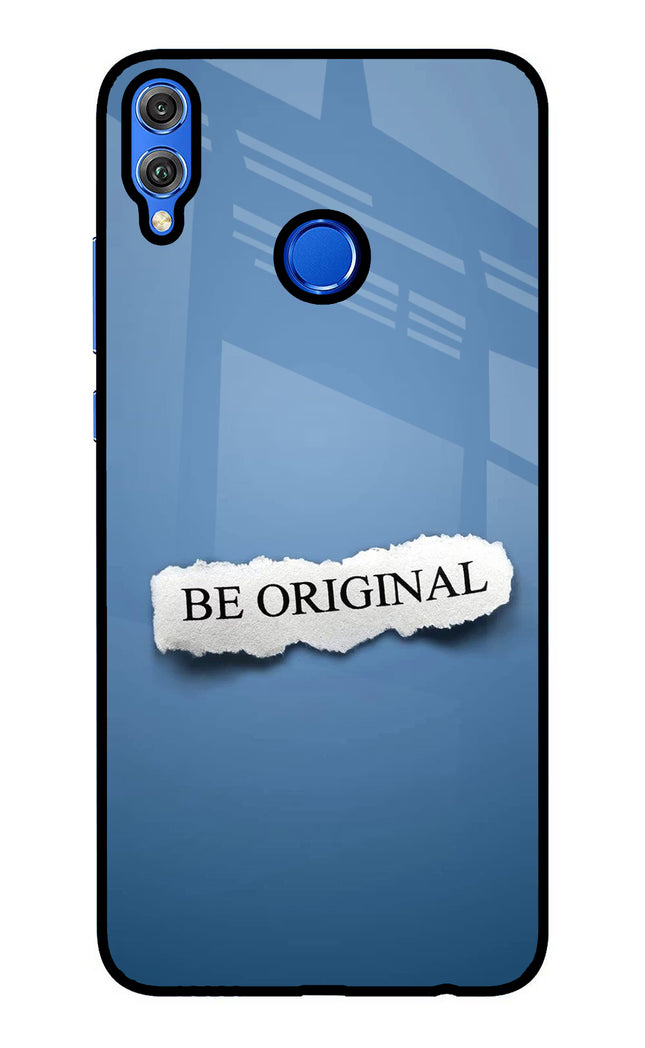 Be Original Honor 8X Glass Case Back Cover by Casekaro