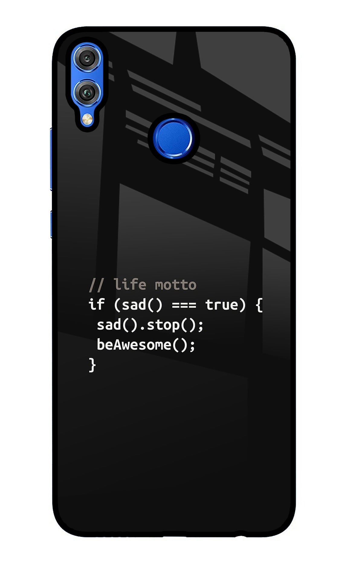 Life Motto Code Honor 8X Glass Case