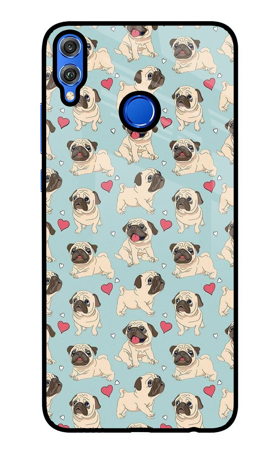 Pug Dog Honor 8X Back Cover