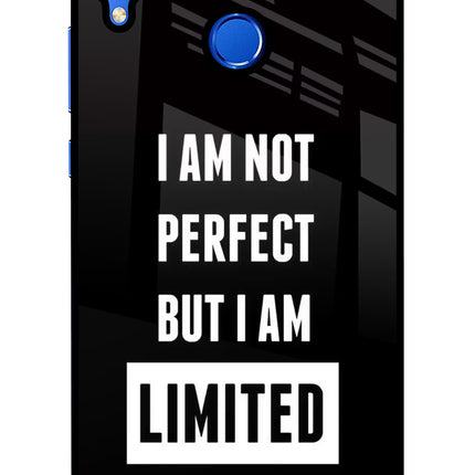 I Am Not Perfect But I Am Limited Edition Honor 8X Glass Case Back Cover by Casekaro