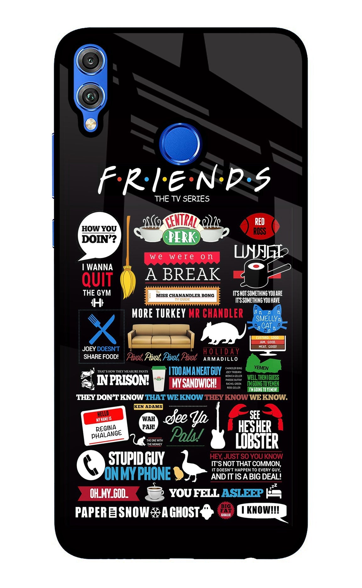 FRIENDS Honor 8X Back Cover