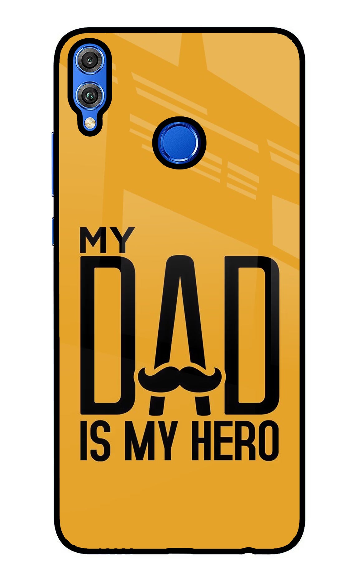 My Dad Is My Hero Honor 8X Glass Case Back Cover by Casekaro
