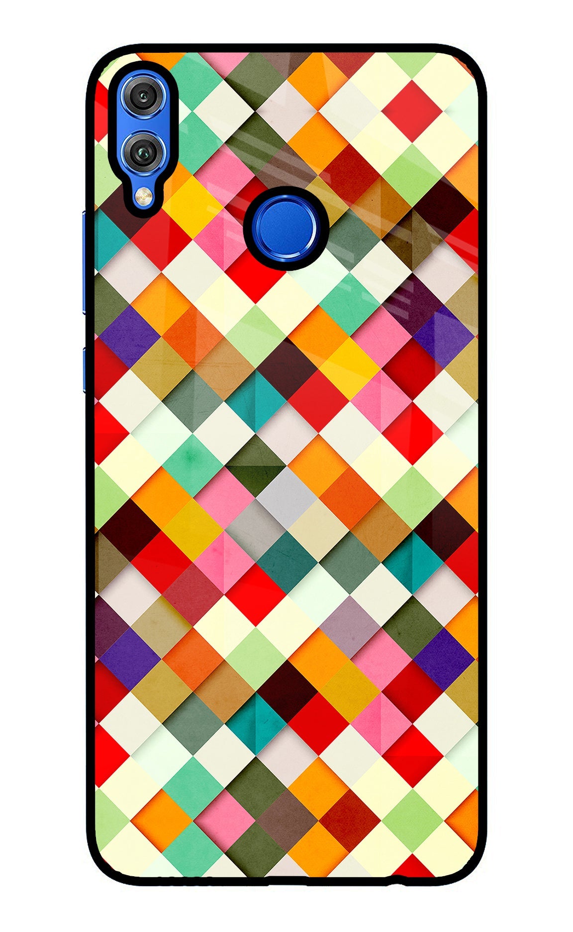 Geometric Abstract Colorful Honor 8X Glass Case
