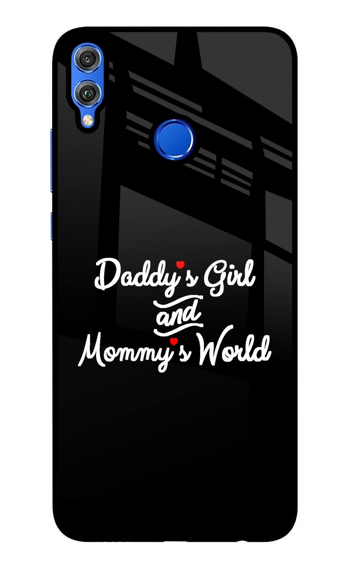 Daddy's Girl and Mommy's World Honor 8X Glass Case