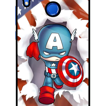 Captain America Honor 8X Glass Case Back Cover by Casekaro
