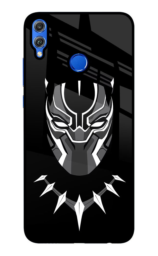 Black Panther Honor 8X Glass Case Back Cover by Casekaro