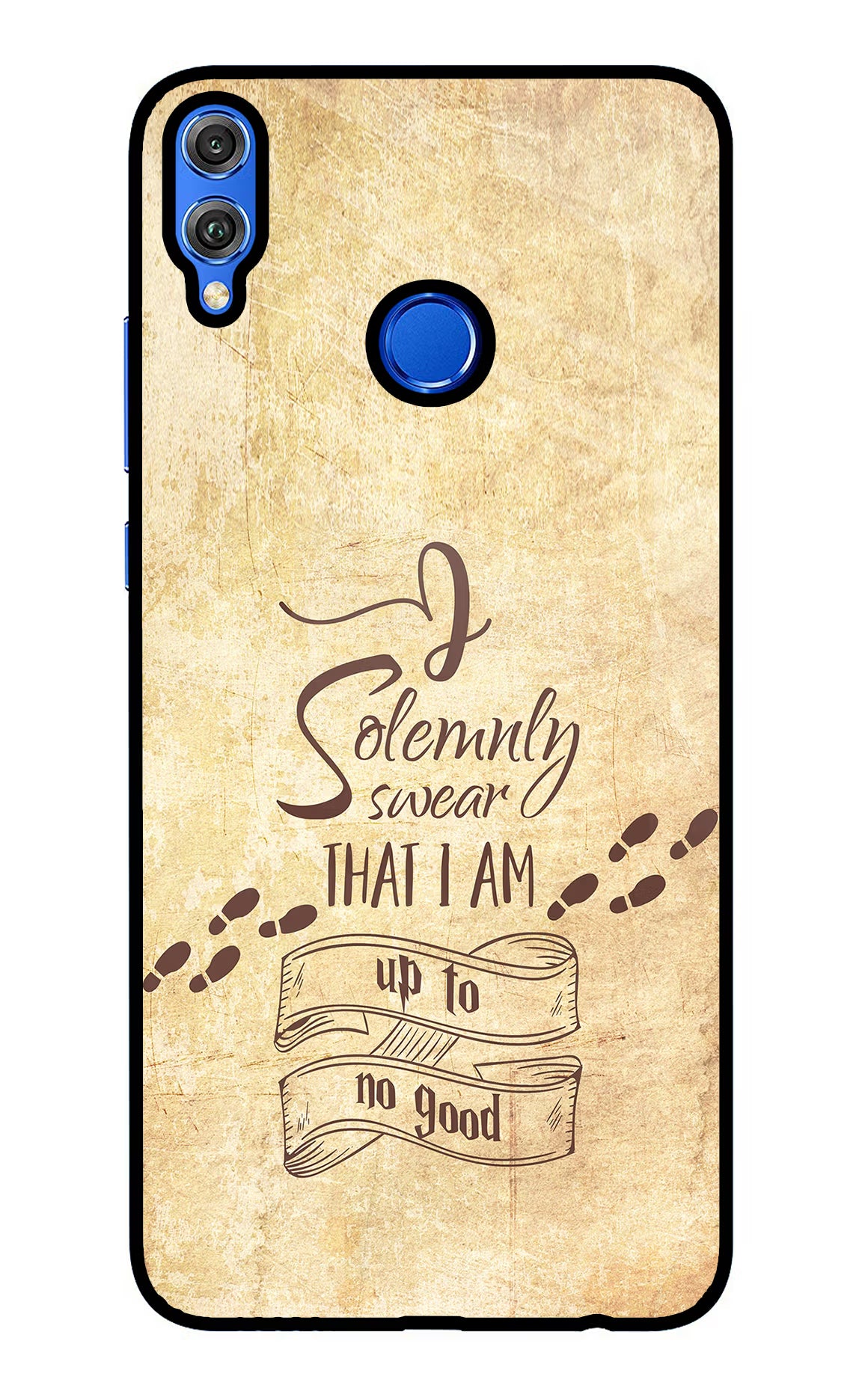 I Solemnly swear that i up to no good Honor 8X Glass Case Back Cover by Casekaro