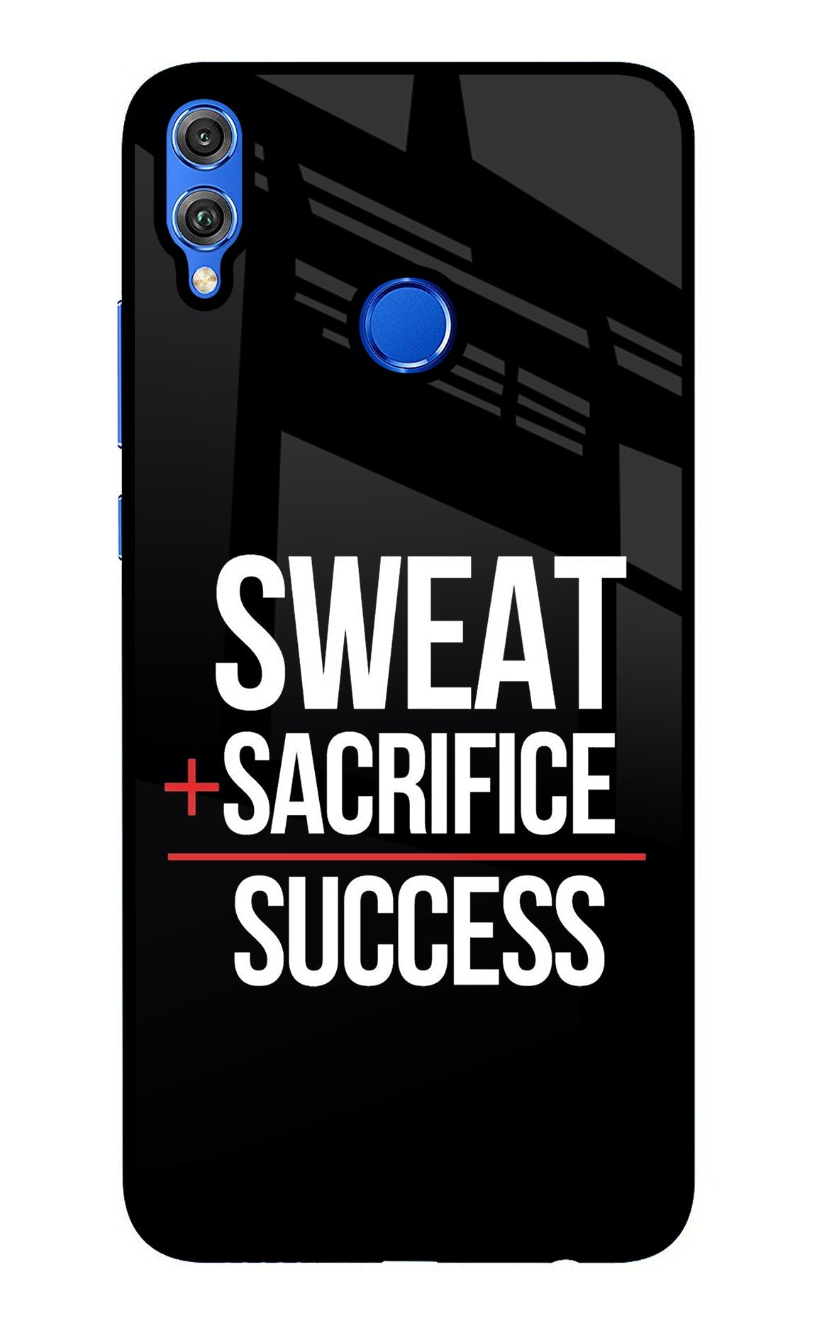 Sweat Sacrifice Success Honor 8X Glass Case