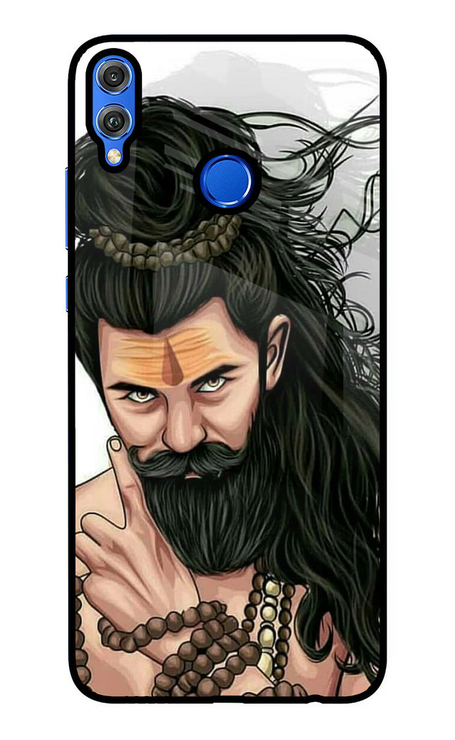 Mahadev Honor 8X Glass Case Back Cover by Casekaro