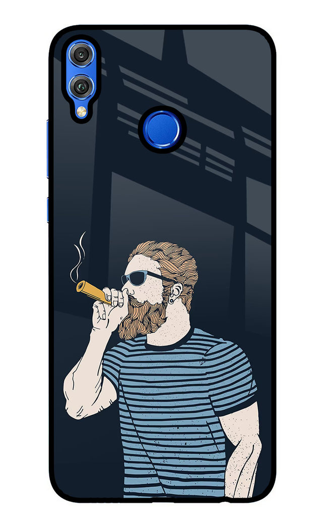 Smoking Honor 8X Glass Case Back Cover by Casekaro