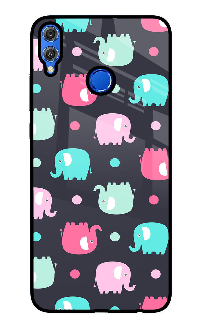 Elephants Honor 8X Glass Case Back Cover by Casekaro