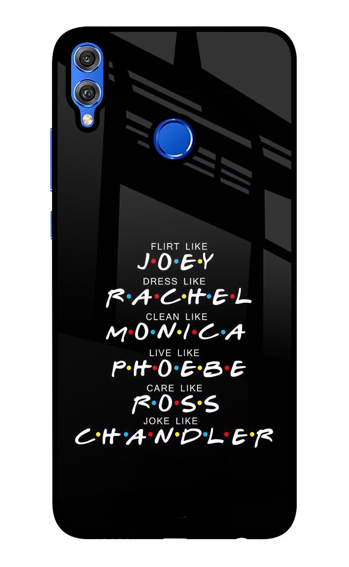 FRIENDS Character Honor 8X Glass Case Back Cover by Casekaro